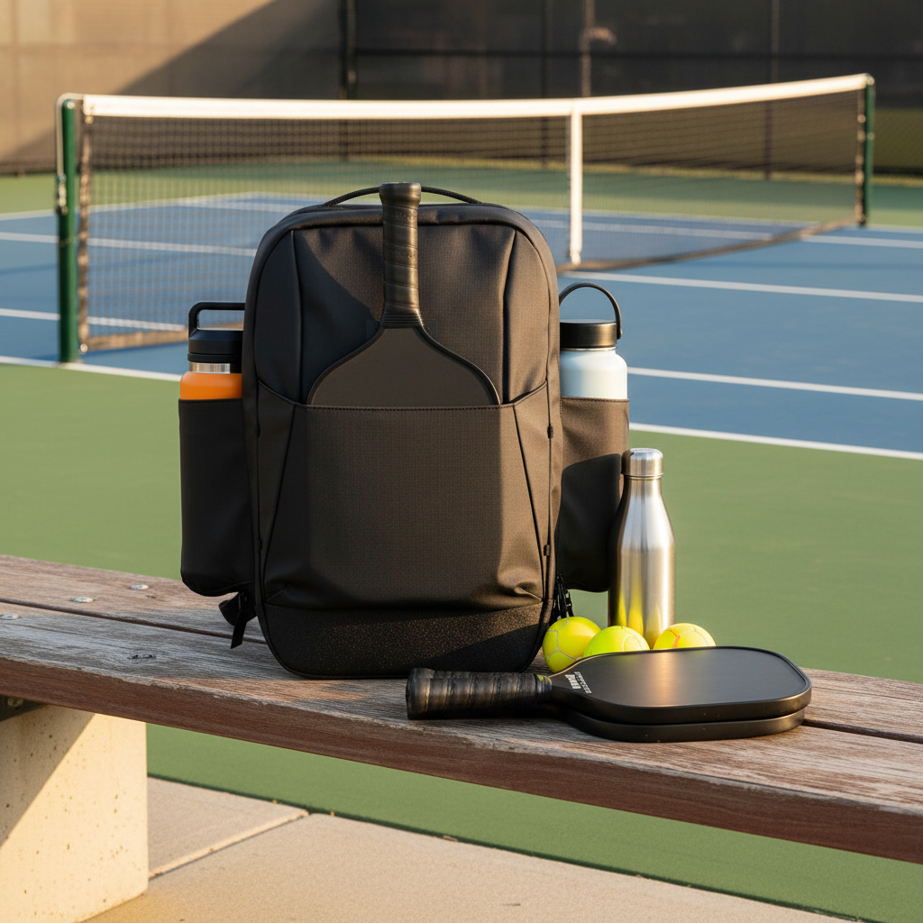 Carbon fiber pickleball paddle face showing spin-generating grit texture