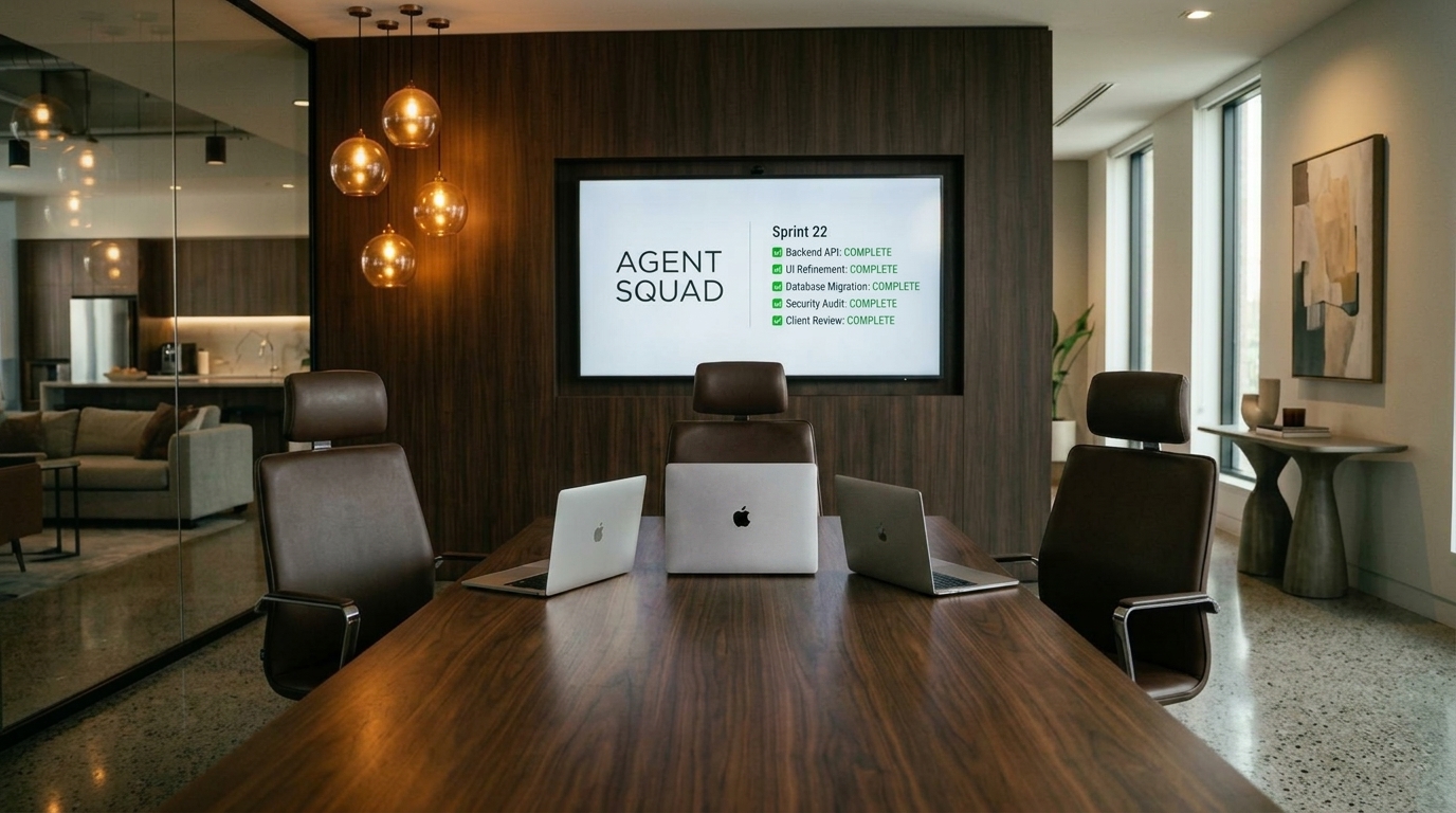 Reference image: empty boardroom with 3 chairs