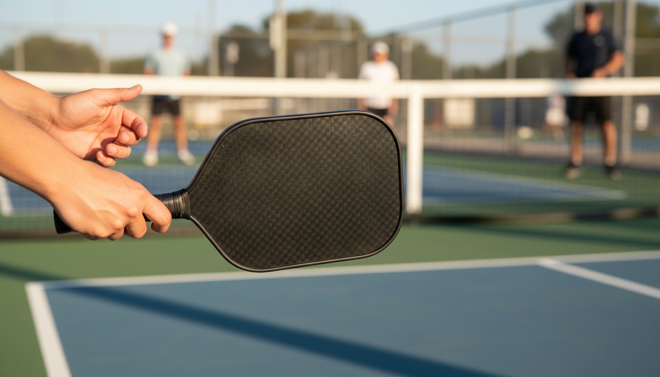 Player evaluating pickleball paddles on court — guide to the best picks for 2026 by category