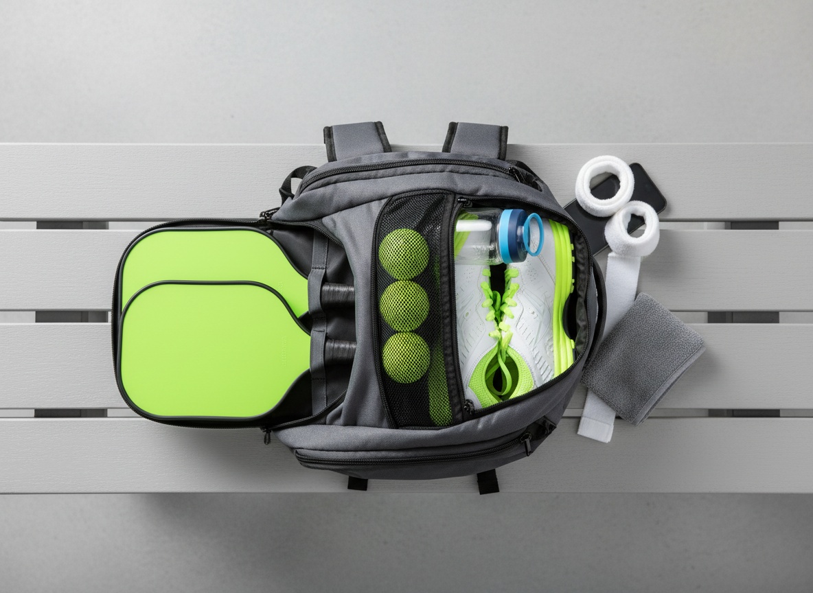 Smartphone showing pickleball machine control app with drill settings and speed controls