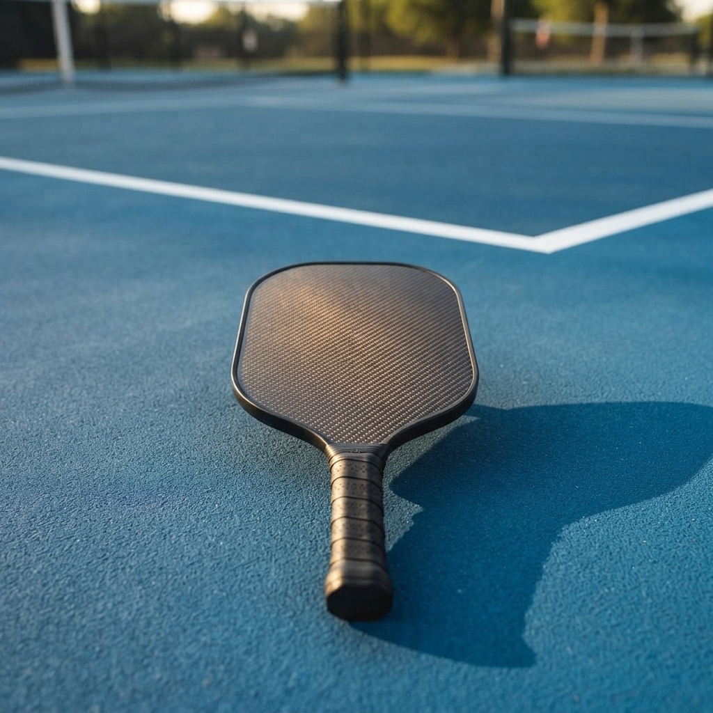 Selkirk LUXX Control Air InfiniGrit Epic paddle face showing textured carbon fiber surface